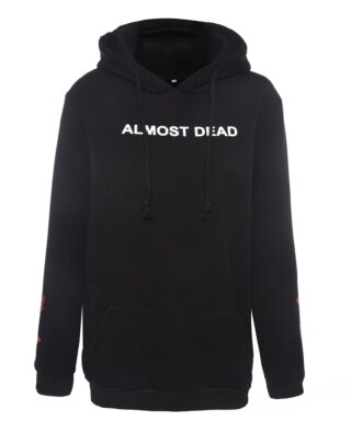 Sweat Gothique et Grunge noir Almost Dead avant