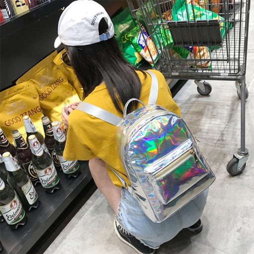 Sac à dos aesthetic holographic