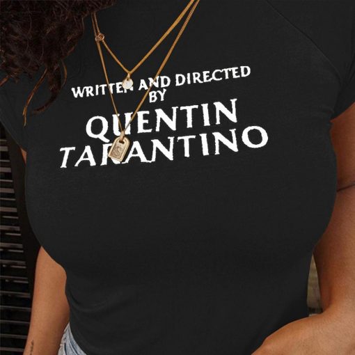 t-shirt written and directed by quentin tarantino noir