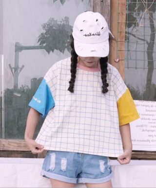 T-shirt à carreaux - Tableau