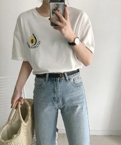 T-shirt blanc style tumblr girl