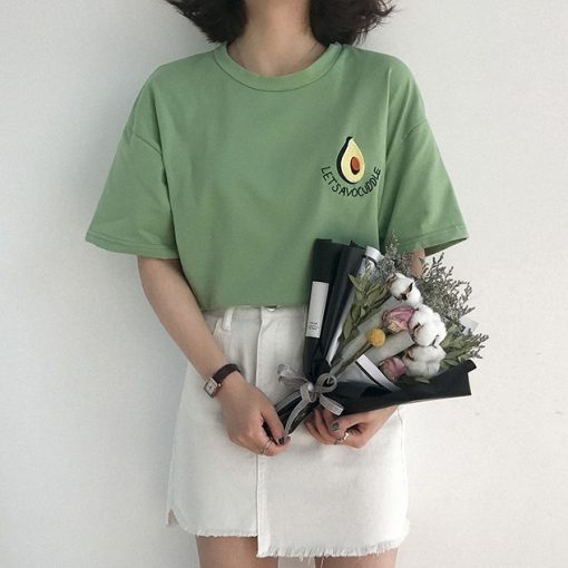 T-shirt vert style tumblr girl