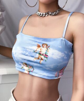 Crop top - Cupidon bleu