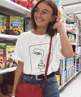 T-shirt portrait - Visage abstrait