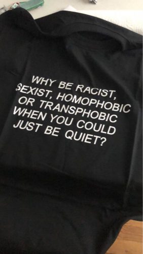 T-shirt LGBT - Why be racist photo review
