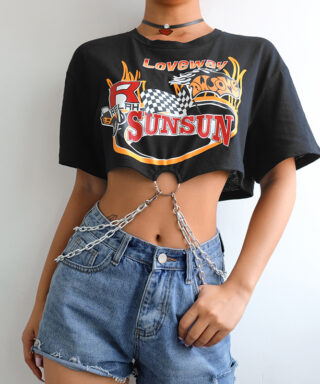 Crop top grunge loveway