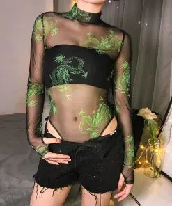 Body transparent dragon vert