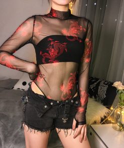 Body transparent style asiatique rouge