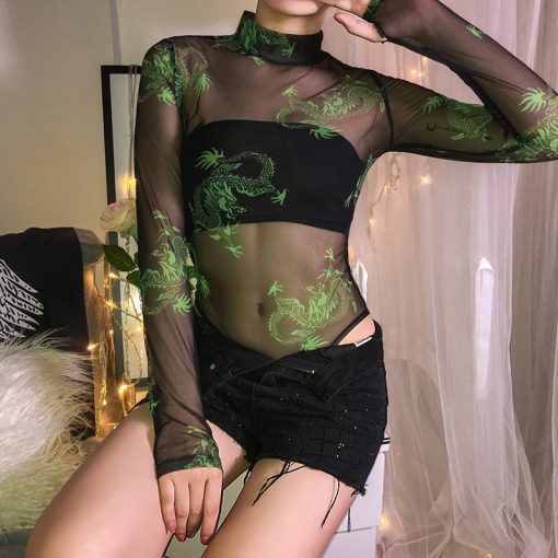 Body transparent style asiatique vert