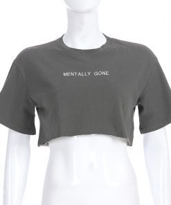 T-shirt coupé mentally gone