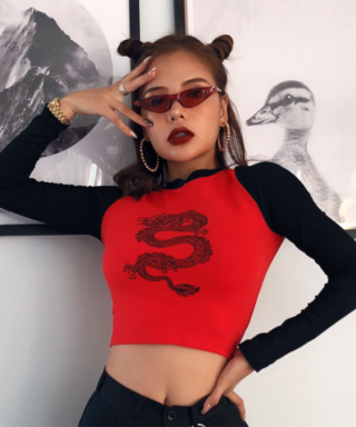Top manches longues - Dragon asiatique