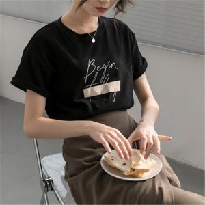 T-shirt minimaliste noir