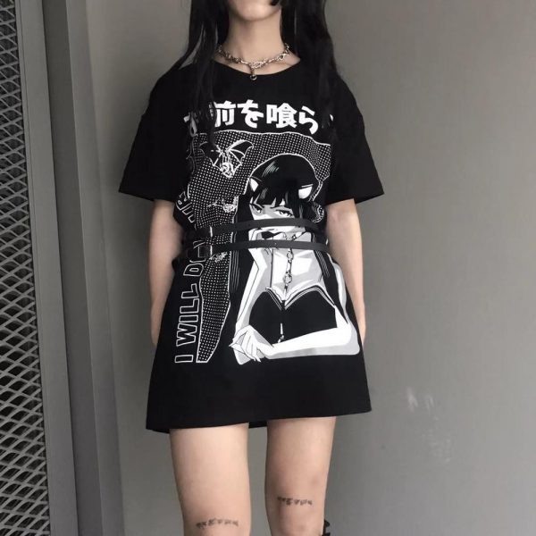 T-shirt style grunge - Asian girl