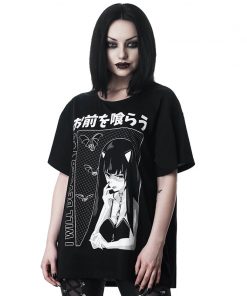 T-shirt gothique - Asian girl