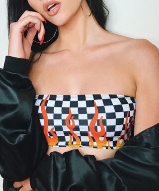 Soutien gorge bandeau - Rock