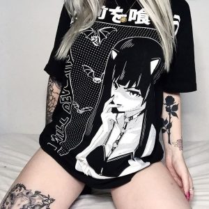 T-shirt grunge - Asian girl