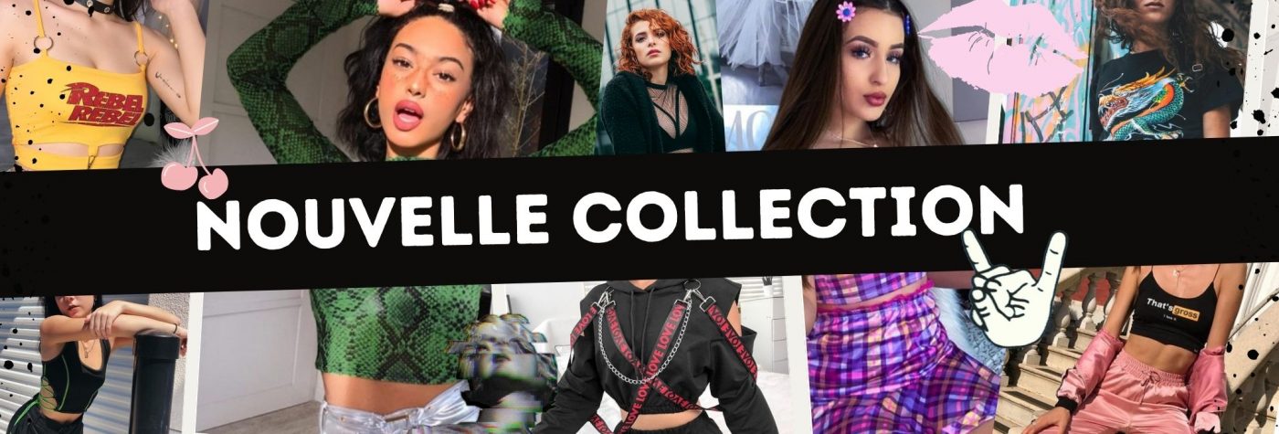 Nouvelle collection de vêtements Grunges, gothiques, aesthetics, style e-girl et tumblr