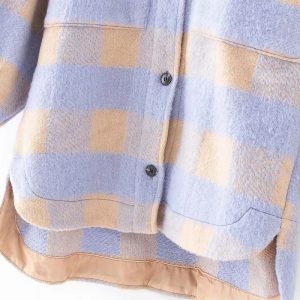 Manteau vintage à carreaux - Bi couleurs