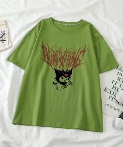 T-shirt grunge - Chat gothique