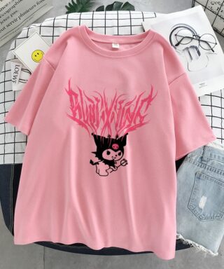 T-shirt grunge - Chat gothique