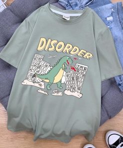 T-shirt décontracté Disorder vert gris