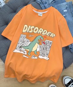 T-shirt décontracté orange vsco girl
