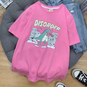 T-shirt décontracté rose