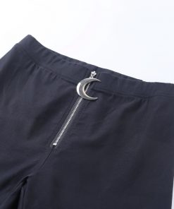 Pantalon noir moulant - Lune