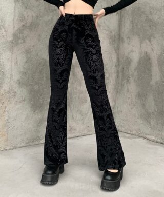 Pantalon en velours - Style gothique