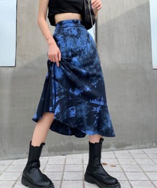 Jupe longue - Bleu électrique