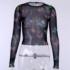 T-shirt aesthetics transparent - Papillons