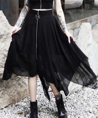 Jupe irrégulière gothique - Étoile