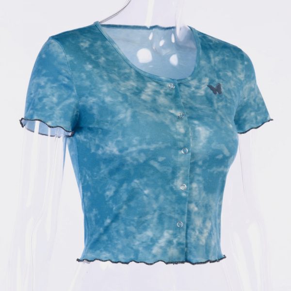 T-shirt aesthetics - Papillon bleu