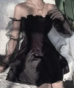 Robe gothique - Épaules dénudées