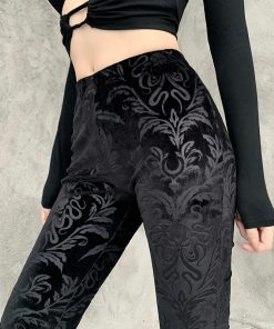 Pantalon en velours - Style gothique