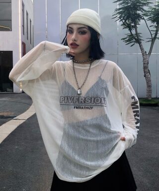 T-shirt à manches longues - Ample