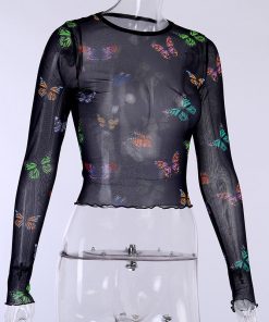 T-shirt aesthetics transparent - Papillons