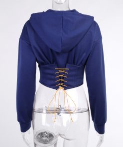 Sweat corset bleu - Nice