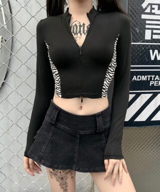 Veste moulante noire - Double