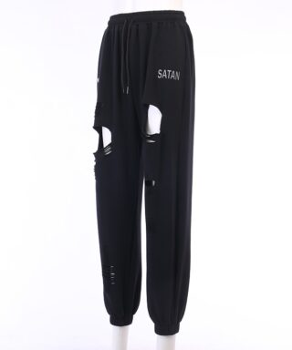 Jogging troué gothique - Satan