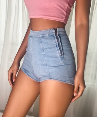 Short en jean moulant - Slim