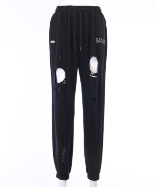 Jogging troué gothique - Satan