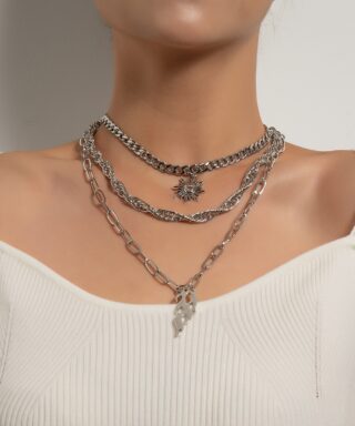 Colliers argents - Triple