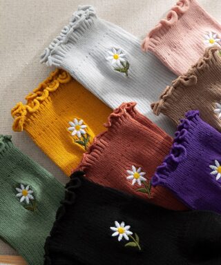 Chaussettes rétro - Marguerite