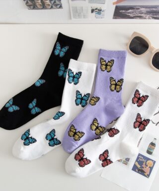 Chaussettes papillons - Harajuku