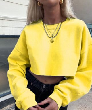 Crop top jaune - Fluo