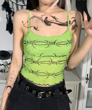 Débardeur vert fluo - Chaines