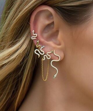 Boucles d'oreilles streetwear - Serpent