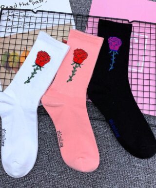 Chaussettes egirl - Rose