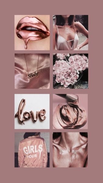 Collage aesthetic rose